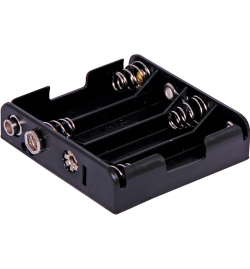 Battery Holder 4 x AA Flat - Snap