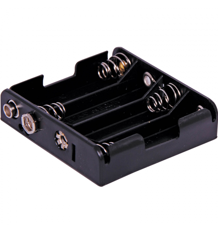 Battery Holder 4 x AA Flat - Snap