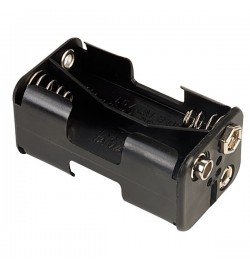 Battery Holder 4 x AA Square - Snap