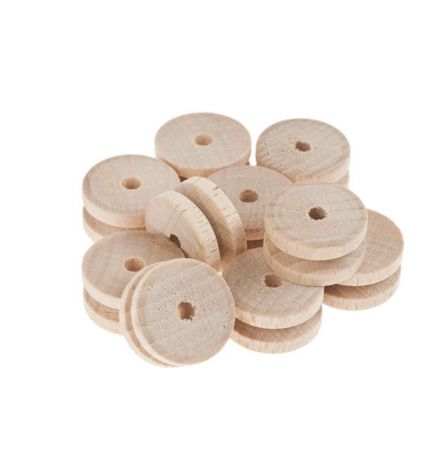 Wooden Pulley 20mm D - 4mm H