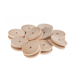 Ξύλινη Τροχαλία 30mm Δ - 4mm Τ