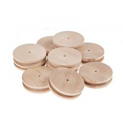 Wooden Pulley 60mm D - 4mm H