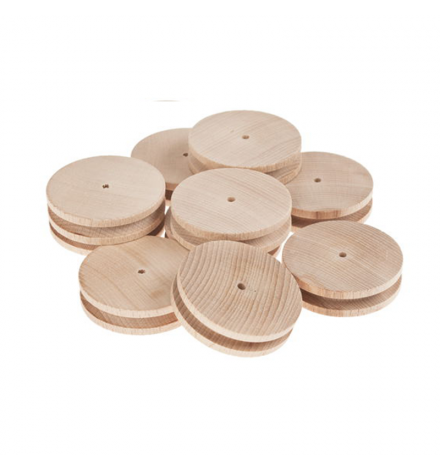 Wooden Pulley 60mm D - 4mm H