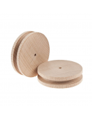 Wooden Pulley 60mm D - 4mm H