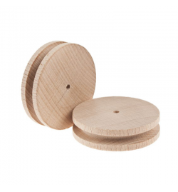 Wooden Pulley 60mm D - 4mm H