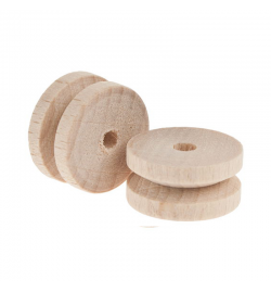 Ξύλινη Τροχαλία 20mm Δ - 4mm Τ