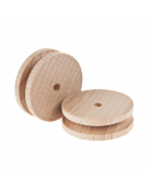 Wooden Pulley 30mm D - 4mm H