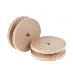 Wooden Pulley 30mm D - 4mm H
