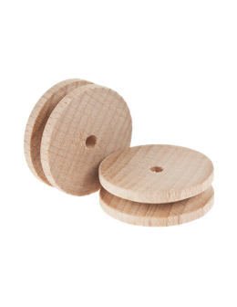 Ξύλινη Τροχαλία 30mm Δ - 4mm Τ