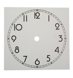 Paper Clock Face square 12cm