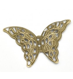 Metallic Butterfly 41x29x1.3mm  1piece