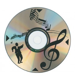 Πλαστικό CD για Ρολόι - Χορός