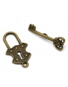 Metal Lock and key  3pcs