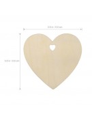 Wooden Heart 8cm x 2mm