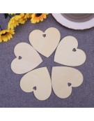 Wooden Heart 8cm x 2mm