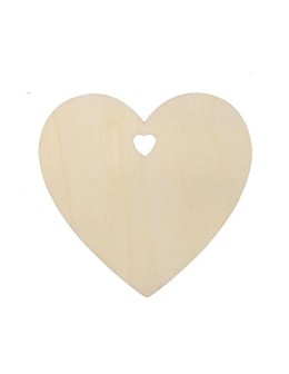 Wooden Heart 8cm x 2mm