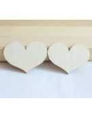 Wooden Heart 4.5x6cm x 2mm