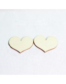 Wooden Heart 4.5x6cm x 2mm