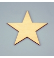 Wooden Star 4cm x 2mm
