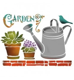 Stencil 15x20cm: "Garden" - Stamperia