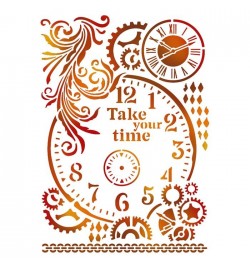 Stencil 21x29.7cm (A4) "Take your time" - Stamperia