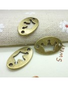 Edit: Metallic Charm Linker Crown 13x20mm 5pcs