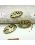 Edit: Metallic Charm Linker Crown 13x20mm 5pcs