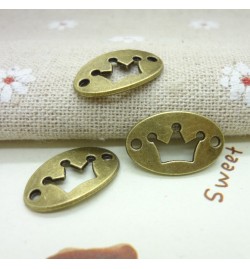 Edit: Metallic Charm Linker Crown 13x20mm 5pcs