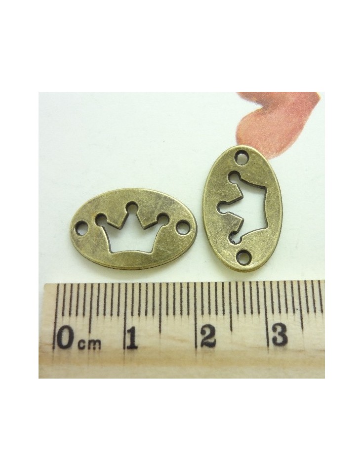 Μεταλλικό διακοσμητικό κορώνα 13x20mm 