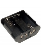 Battery Holder 2 x D  Flat - Snap