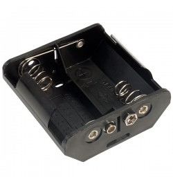 Battery Holder 2 x D  Flat - Snap