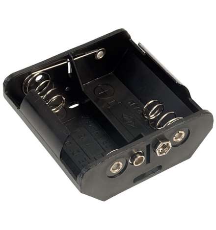 Battery Holder 2 x D  Flat - Snap