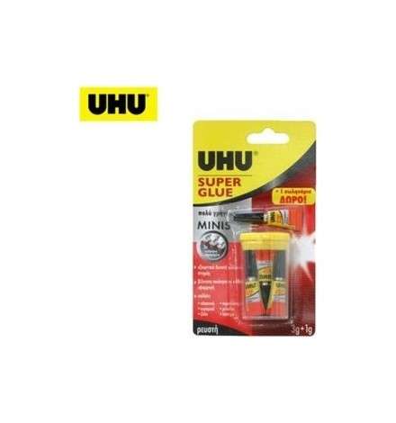 Γόμα UHU Super Glue 1ml x 3+1 τεμάχια