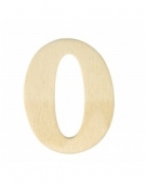 Wooden Numbers White 4cm