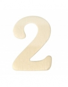 Wooden Numbers White 4cm