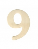 Wooden Numbers White 4cm