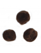 Pom poms 15mm Medium Brown 60pcs - Rayher