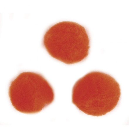 Pom poms 15mm Orange 60pcs - Rayher