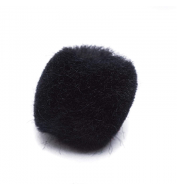 Pom poms 15mm Black 60pcs - Rayher