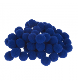 Pom poms 15mm Dark Blue 60pcs - Rayher