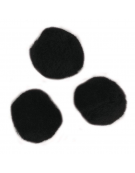 Pom poms 25mm Black 35pcs - Rayher