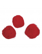 Pom poms 25mm Red 35pcs - Rayher