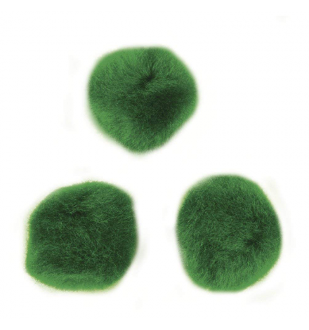 Pom poms 25mm Green 35pcs - Rayher