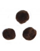 Pom poms 25mm Brown 35pcs - Rayher