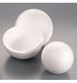 Polystyrene Ball 25cm - Opened in 2 pieces