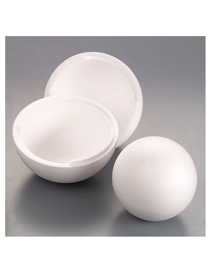 Polystyrene Ball 25cm - Opened in 2 pieces