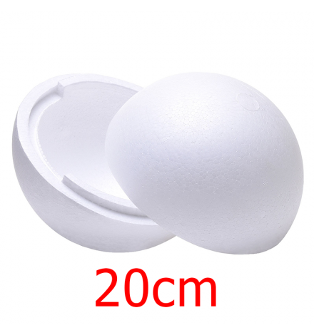 Polystyrene Ball 20cm - Opened in 2pieces