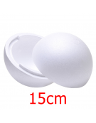 Polystyrene Ball 15cm - Opened in 2pieces