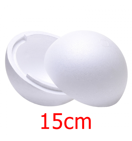 Polystyrene Ball 15cm - Opened in 2pieces