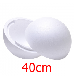 Polystyrene Ball 40cm - Opened in 2pieces